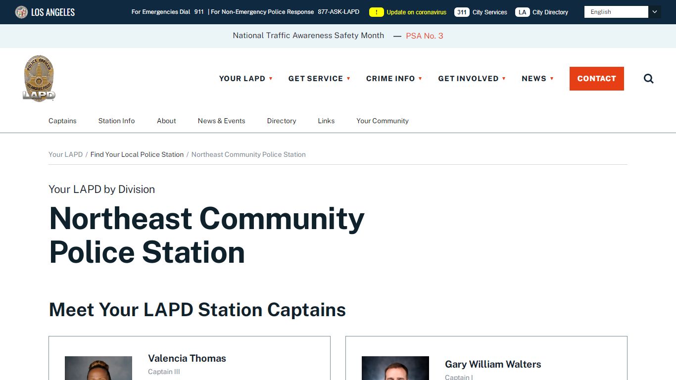 Northeast Community Police Station - LAPD Online